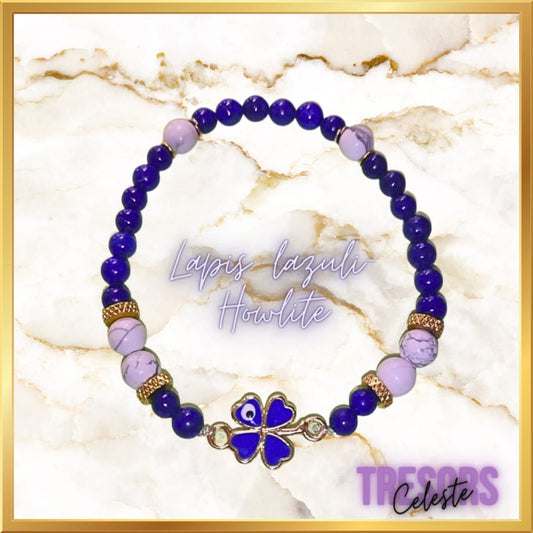 Bracelet Lapis lazuli & Howlite